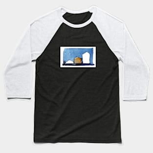 Blue and white Baseball T-Shirt